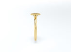 Princess Cut Bezel Ring - Yellow Gold - Bodega