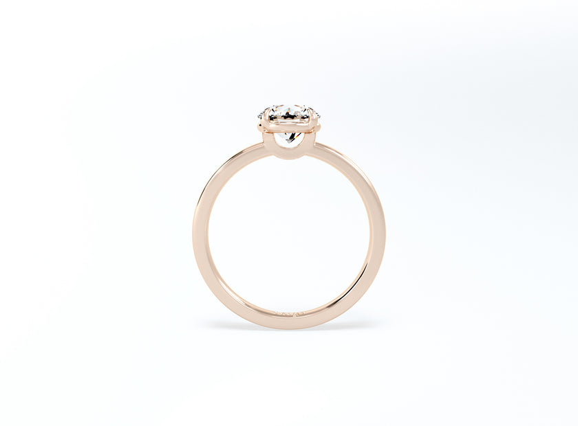 4 Prong Round Brilliant Solitaire Ring - Rose Gold - Bodega