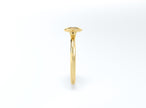 Bezel Set Oval Diamond Ring - Yellow Gold - Bodega