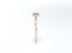 Cushion Cut Solitaire Ring - Yellow Gold - Bodega