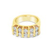 Ring set with round brilliant diamonds  - Yellow Gold - Bodega