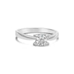 Round Brilliant Cut Solitaire Ring in tension setting - Platinum - Bodega