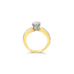 Two tone Round Brilliant Cut Solitaire Ring - Bodega