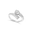 Round Brilliant accent ring - Platinum - Bodega