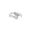 Round Brilliant accent ring - Platinum - Bodega