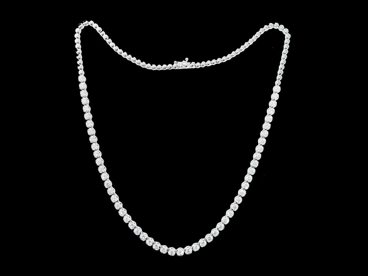 Round Brilliant Tennis Necklace - Bodega