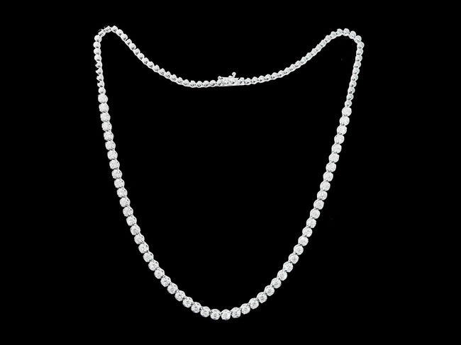 Round Brilliant Tennis Necklace - Bodega