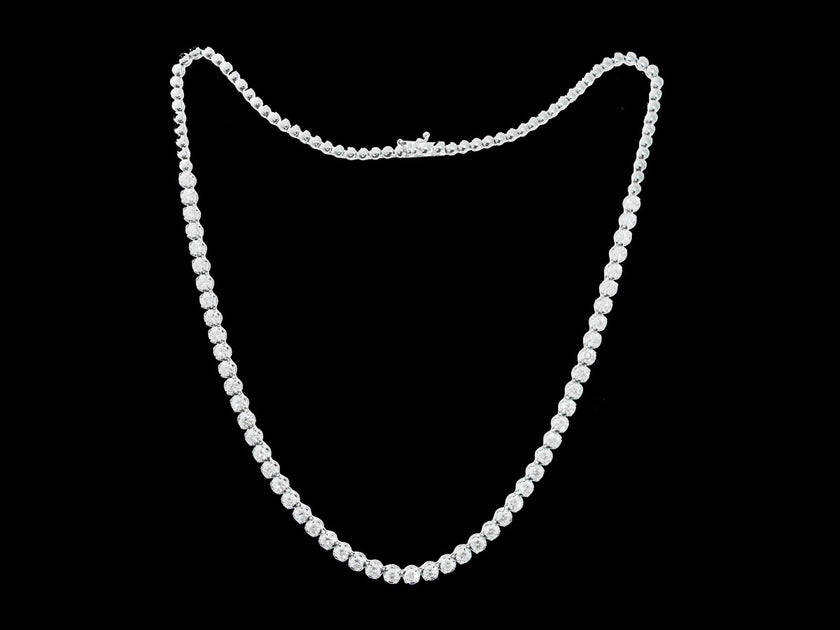 Round Brilliant Tennis Necklace - Bodega