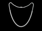 Graduated Round Brilliant Diamond Necklace - Bodega