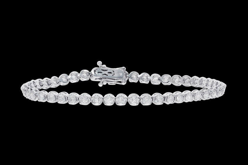 Miracle Set Platinum Tennis Bracelet - Bodega