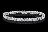 Illusion Set Platinum Tennis Bracelet - Bodega