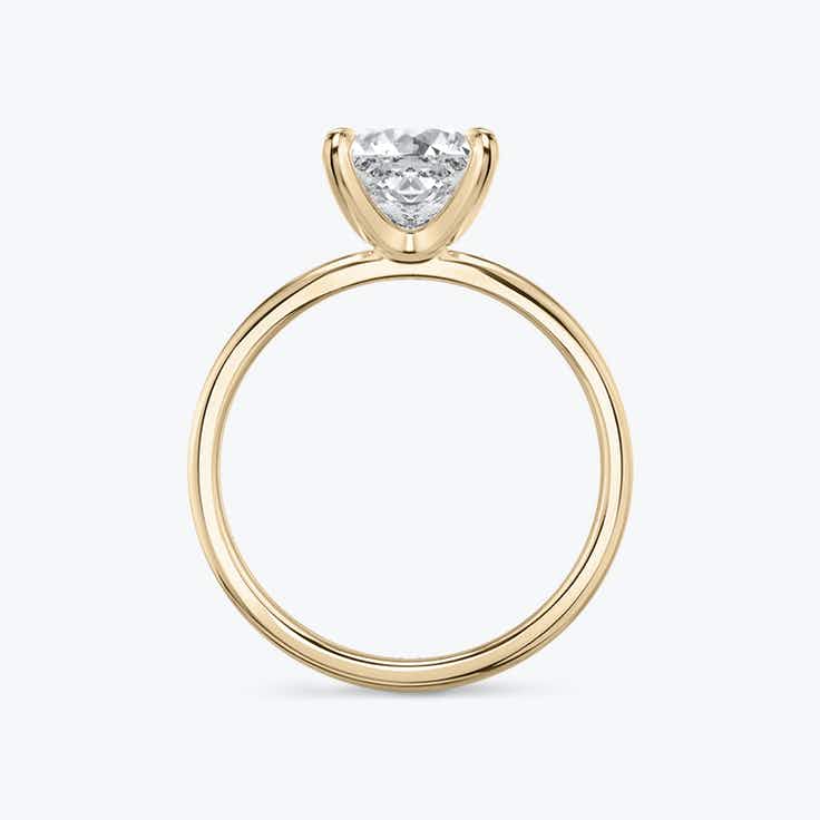 Princess Cut Solitaire Ring - Rose Gold - Bodega