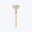 Princess Cut Solitaire Ring - Rose Gold - Bodega