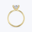 Princess Cut Solitaire Ring - Yellow Gold - Bodega