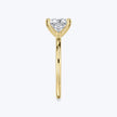Princess Cut Solitaire Ring - Yellow Gold - Bodega
