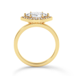 Marquise Cut Halo Ring - Yellow Gold - Bodega