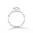 Bezel Set heart Cut Diamond Ring - Platinum - Bodega