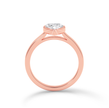 Bezel Set heart Cut Diamond Ring - Rose Gold - Bodega