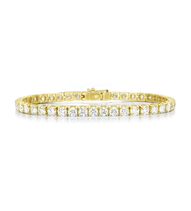 Yellow Gold Diamond Tennis Bracelet - Bodega