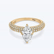 Pave Marquise Ring - Yellow Gold - Bodega