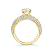 Marquise Solitaire with Pave Band - Yellow Gold - Bodega