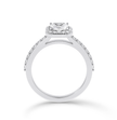 Asscher Cut Halo Ring - Platinum - Bodega